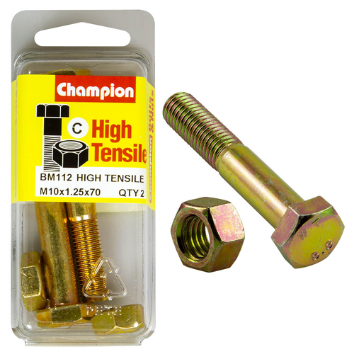 10x70x1.25 Bolts and Nuts