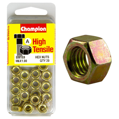 M6 x 1.0 Metric Hex Nuts
