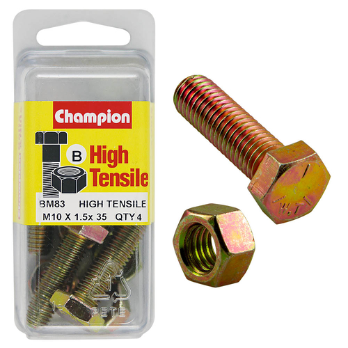 10x35 Fully Threaded Set Screws & Nuts