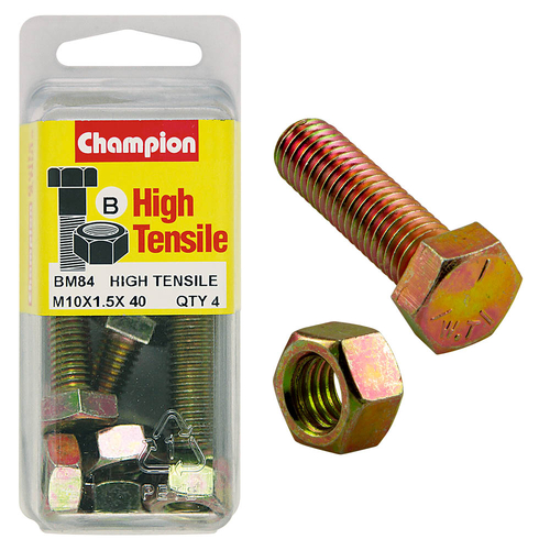 10x40 Fully Threaded Set Screws & Nuts - BM84