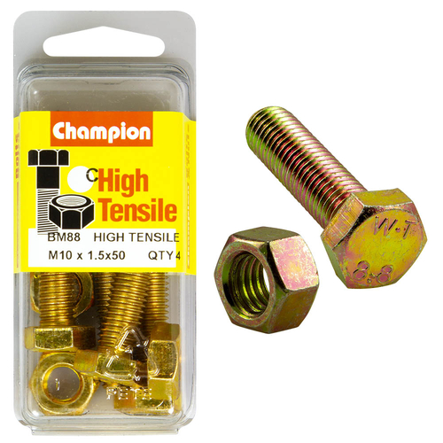 10x50 Fully Threaded Set Screws & Nuts