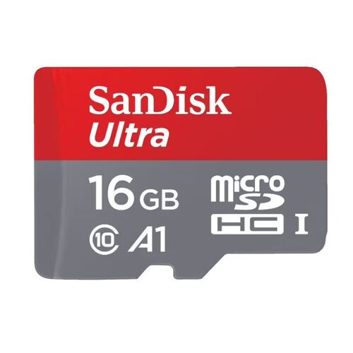 SanDisk 16GB Ultra MicroSDHC Memory Card