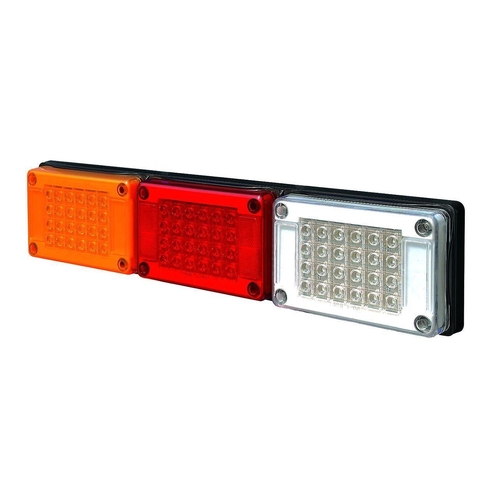 10-30V Stop/Tail/Indicator/Reverse Jumbo 604 x 132mm Triple Pod Surface Mount