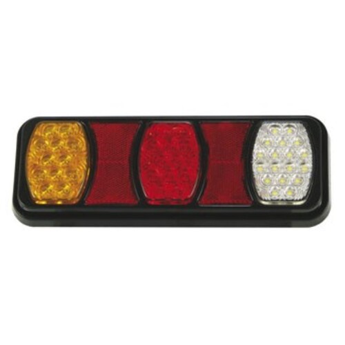 LED Rear Combination Lamp 10-30V Stop/Tail/Ind/Rev IP67 Surface Mount 288x107mm