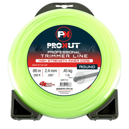 Prokut Trimmer Line  Round Green .095 2.4Mm 1Lb  88M
