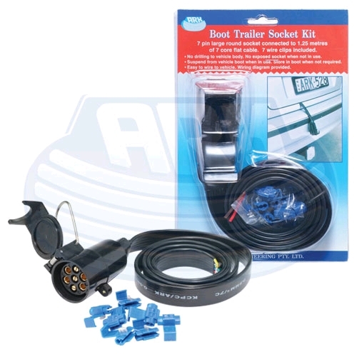 7 Pin Large Round Plug With Flat Cable