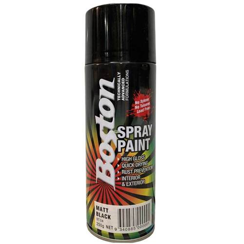 Matt Black Spray Paint 250g