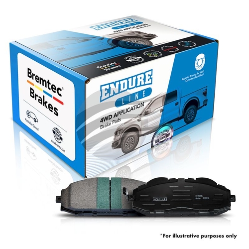 Endure Brake Pad Front Set Hilux Landcruiser Prado