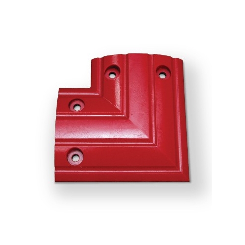 Rubber Floor Bunding - Black & Safety Yellow Corner Section - BUND200CNR-BY