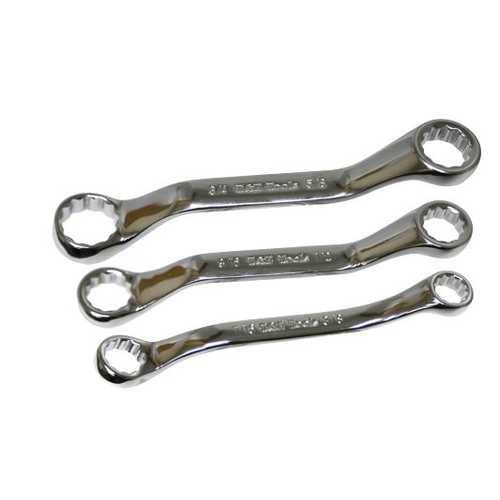 No.BW3 - 3 Piece SAE Dwarf Ring Wrench Set