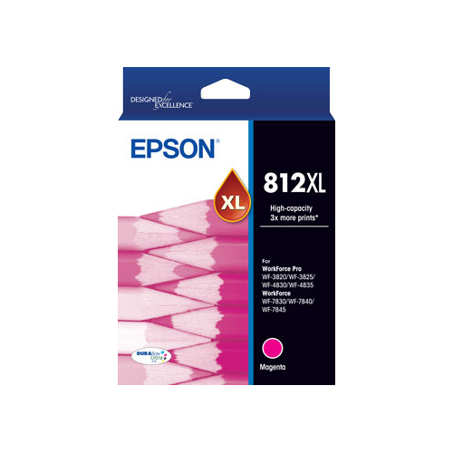 Compatible for Epson 812XL (C13T05E392) Magenta High Yield Ink Cartridge- EPSON WF7845 - C13T05E392