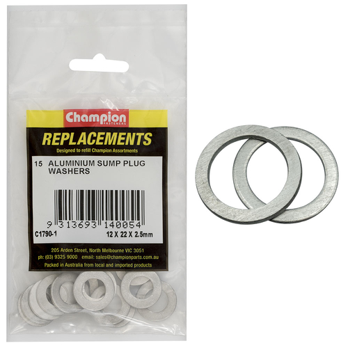 Aluminium Flat Washer M12x22x2.5mm - C1790-1