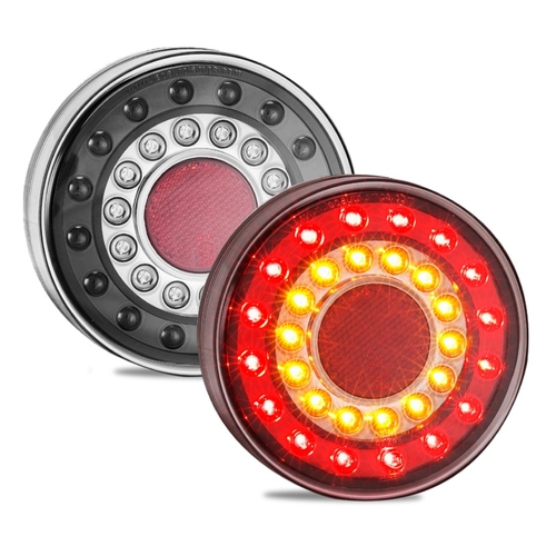Led Stop/Tail/Indicator Lamp 12/24V Reflector Maxilamp