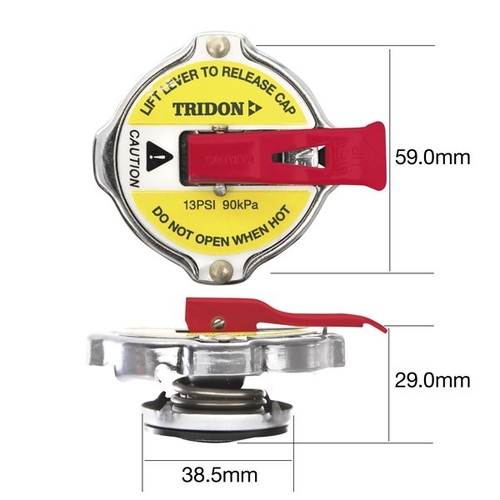 Radiator Cap 7Psi Safety Lever