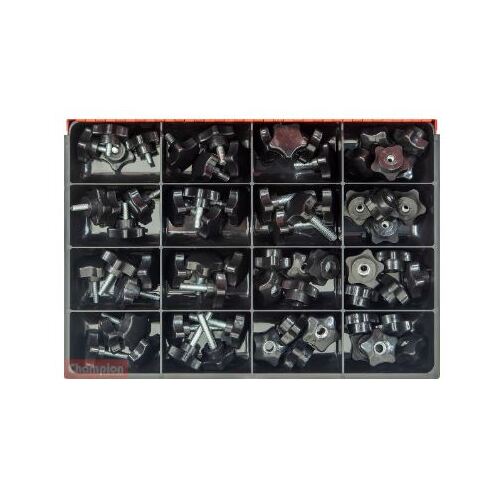 Star Handle Screw and Nuts - Metric Sinc Plated