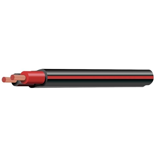 8 B&S Twin Core Battery Cable, Red/Black With Black Sheath - 30m Roll - CB108A2-030BKRD