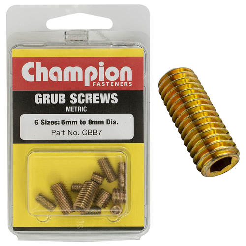 Blister Metric Grub Screw Assortment