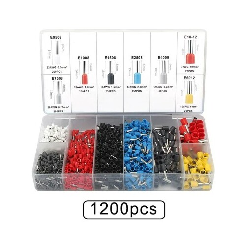 Crimp Ferrule Kit 1200pc