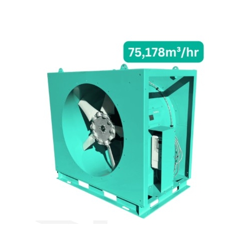 1250mm Axial Fan (Inlet & Outlet Silencer, VSD, 45 degree elbow) - CH344 - CH344