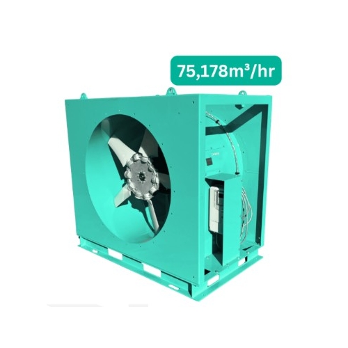 1250mm Axial Fan (Inlet & Outlet Silencer, VSD, 45 degree elbow) - CH346 - CH346