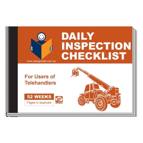Pre start Checklist Book for Telehandlers - CHKTH