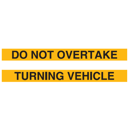 Do Not Overtake Turning Vehicle Pair Sticker 800 x 75