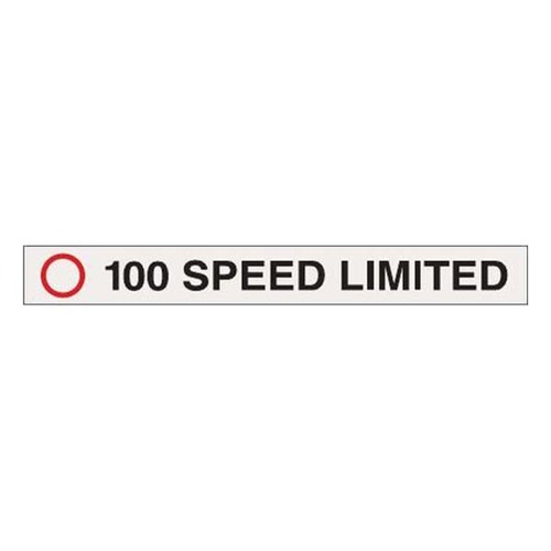 100 Speed Limited Sticker