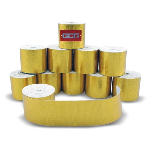 Coltec Pro Heat Barrier Adhesive Tape 450deg - Gold Reflective 50mm x 9m - COL222030