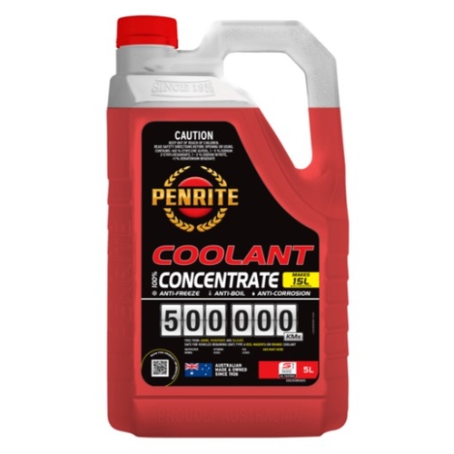 Penrite 500000km Red Concentrate Coolant 5L - COOL500RED005