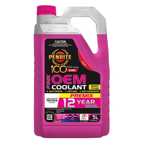 Penrite Pink Oem Coolant Premix 5Lt - COOLPINKPMX005