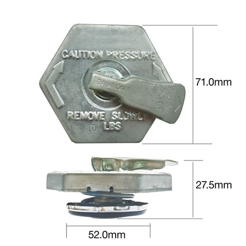 Large Safety Lever Radiator Cap - CP1070L