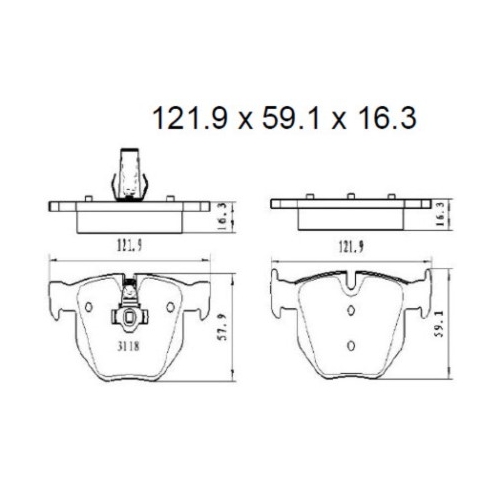 Premier Ceramic Brake Pads Rear