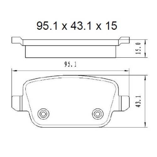 Rear Ceramic Brake Pads - CP1999