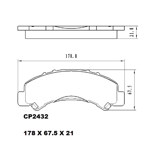 Ceramic Brake Pads - CP2432