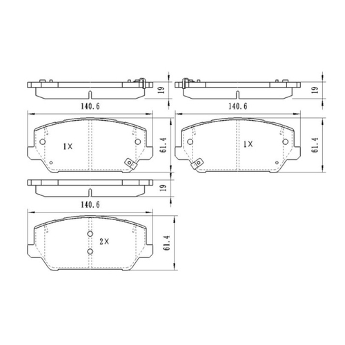 Ceramic Db2593 Brake Pads (Cp5064) Db2593