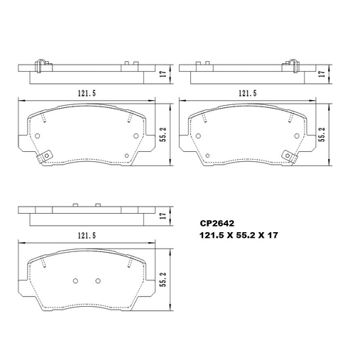 Premier Brake Pads Front