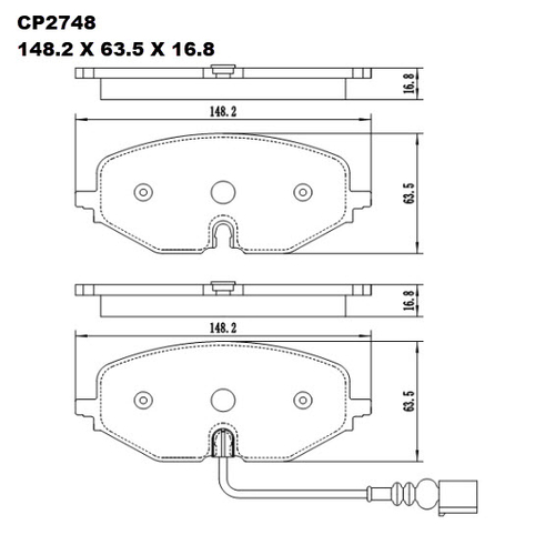 Front Brake Pads - CP2748