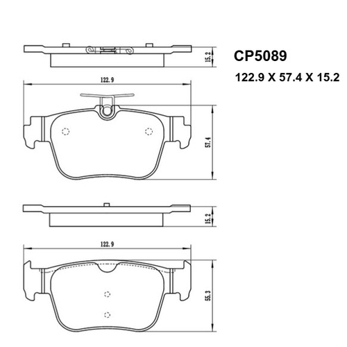 VW GOLF MK8 REAR BRAKES - CP5089