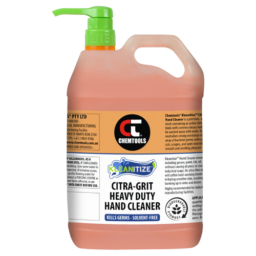 Kleanitize Citra-Grit Heavy Duty Hand Cleaner 5L - CT-HC-5L