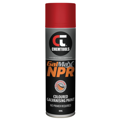 Red Gal (Zinc) Paint, NPR (No Primer Required), 400g Aerosol - CT-RSG-400