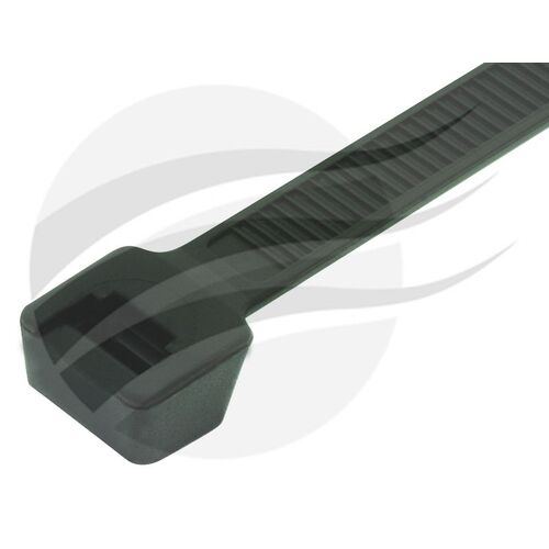 Cable Tie 380Mm X 7.6Mm Black Uv & Heat Resistant Nylon Pkt100