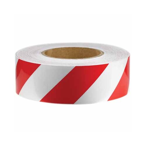 Reflectice Tape Red/Wht 100Mm