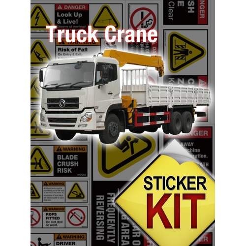 Crane Truck Safety Sticker Sheet - CTSS