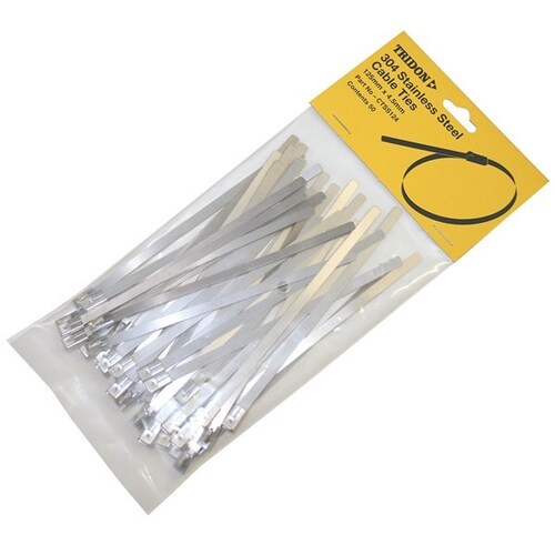 Cable Ties Stainless Steel 300 x 8mm Tridon