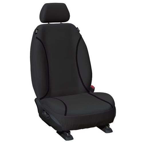 Size 30 Black Tradies Canvas Seat Covers Pair