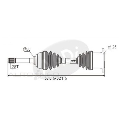 CV Shaft - CVS878