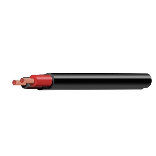 3mm Twin Core Cable Red Black With Black Sheath 100M