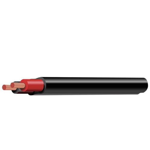 4mm Twin Core Cable Red Black With Black Sheath 30M