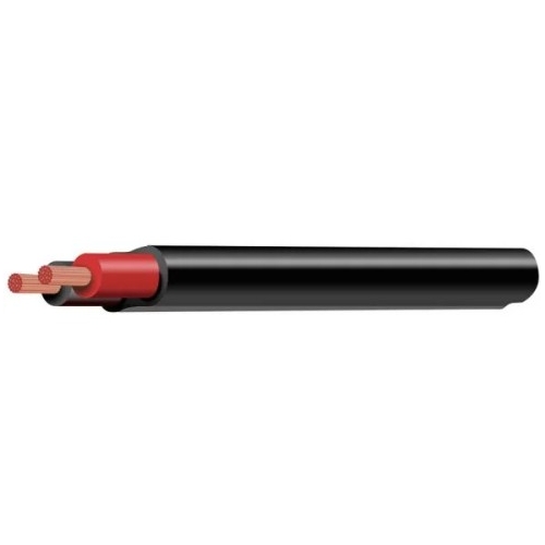 6mm Twin Core Cable Red Black With Black Sheath 30M Per Meter - CW2601P-M