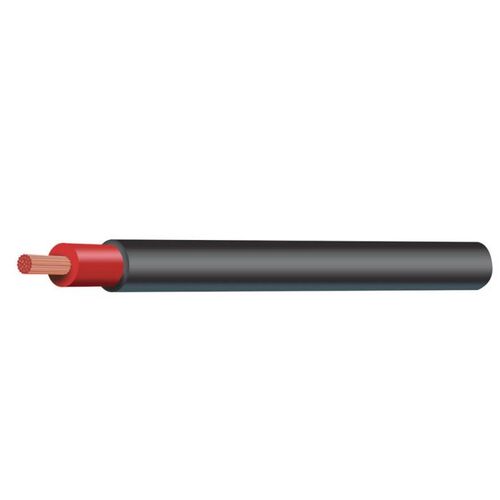 3mm Single Core Gas Cable Red With Black Sheath 30M